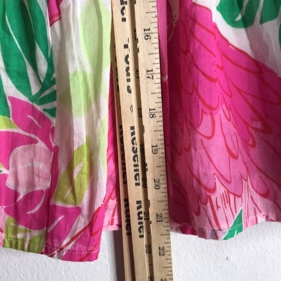 Lilly Pulitzer Ports of Caw Parrot Tiered Skirt colorful beachy size 6P - Picture 9 of 12